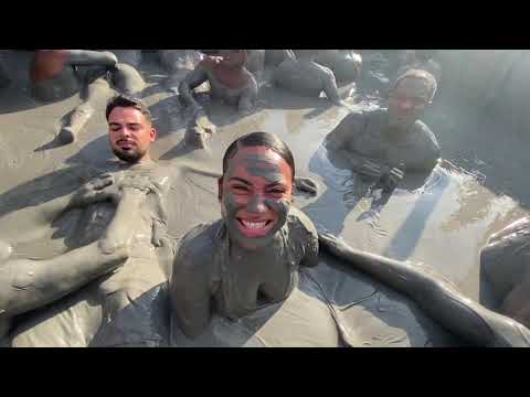 BATHING IN A MUD VOLCANO - Volcan El Totumo Colombia
