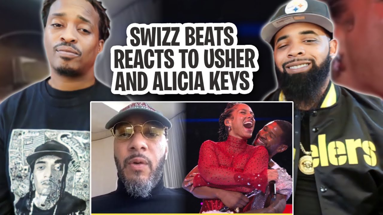Swizz Beats Reacts to Usher & Alicia Keys’ Hug During Super Bowl Show + Funniest Super Bowl Memes