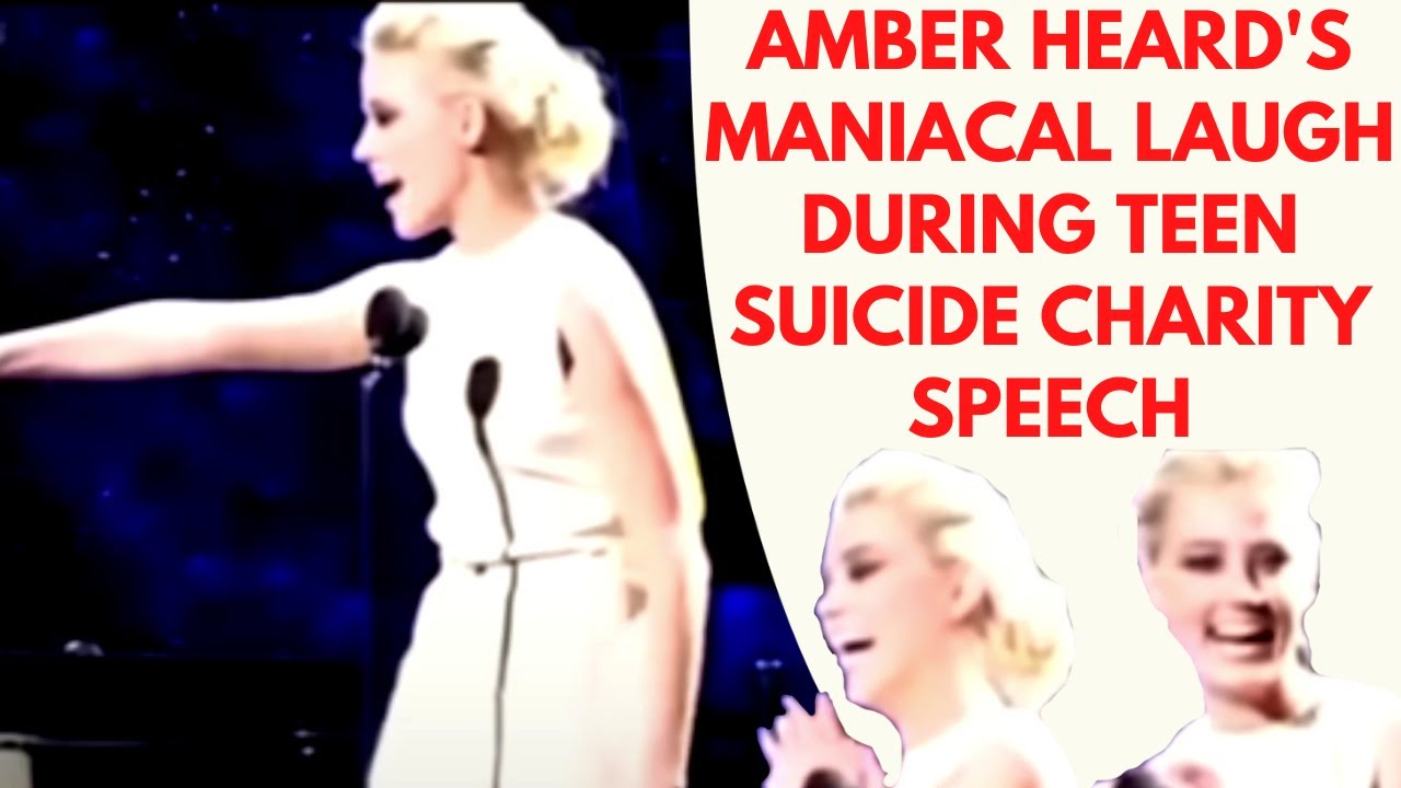 Amber Heard's Maniacal Laugh During Teen Suicide Charity Speech
