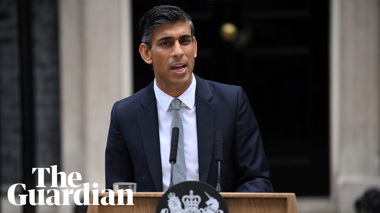 'I am not daunted': Rishi Sunak makes first statement as UK prime minister