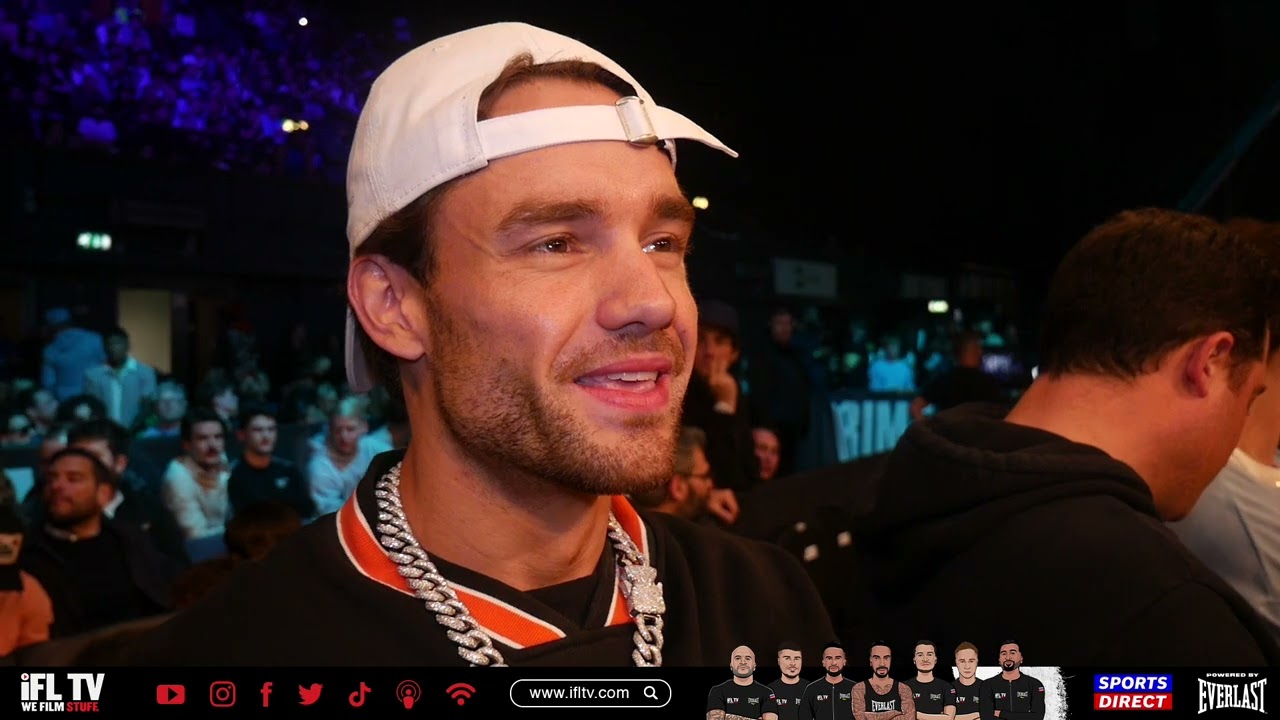 'I WANT TO SEE TYSON FURY FIGHT ANTHONY JOSHUA' - ONE DIRECTION STAR LIAM PAYNE RINGSIDE @ KSI FIGHT