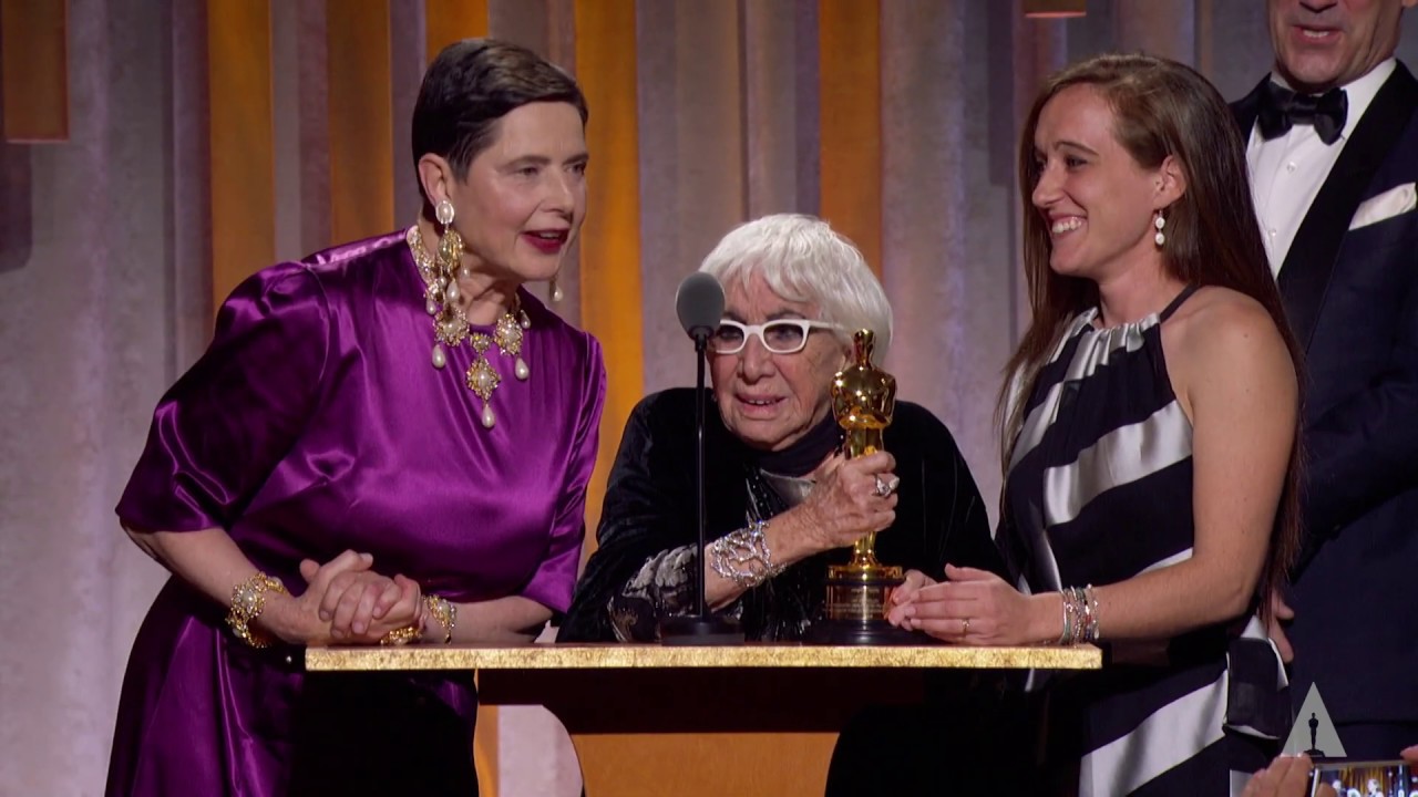 Lina Wertmüller receives an Honorary Award at the 2019 Governors Awards