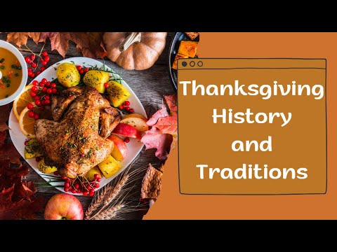 Thanksgiving history and traditions. ESL/ESOL/EFL A1-A2 video
