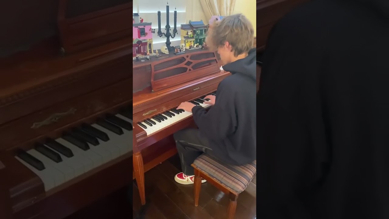 Jayden James playing piano 2021