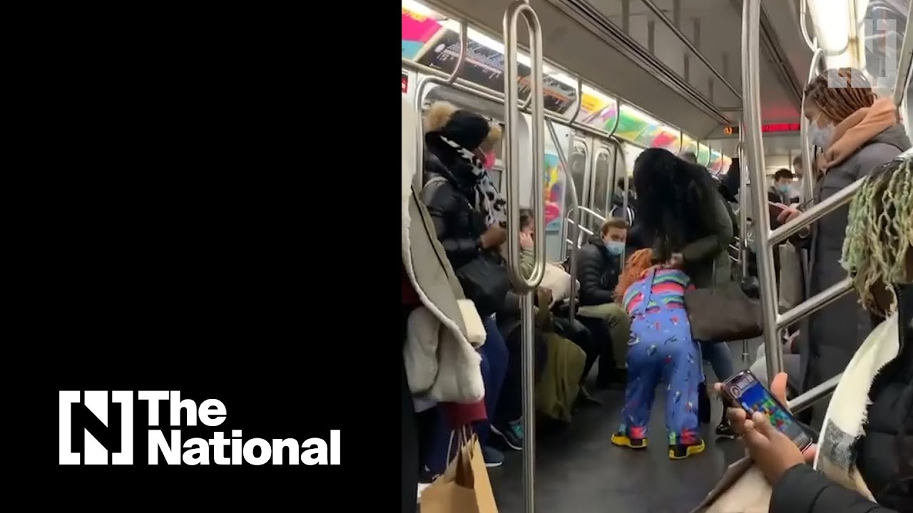 Maskless NYC subway rider is 'attacked' by Chucky doll
