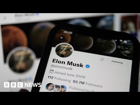 Elon Musk announces monthly fee for Twitter blue tick - BBC News