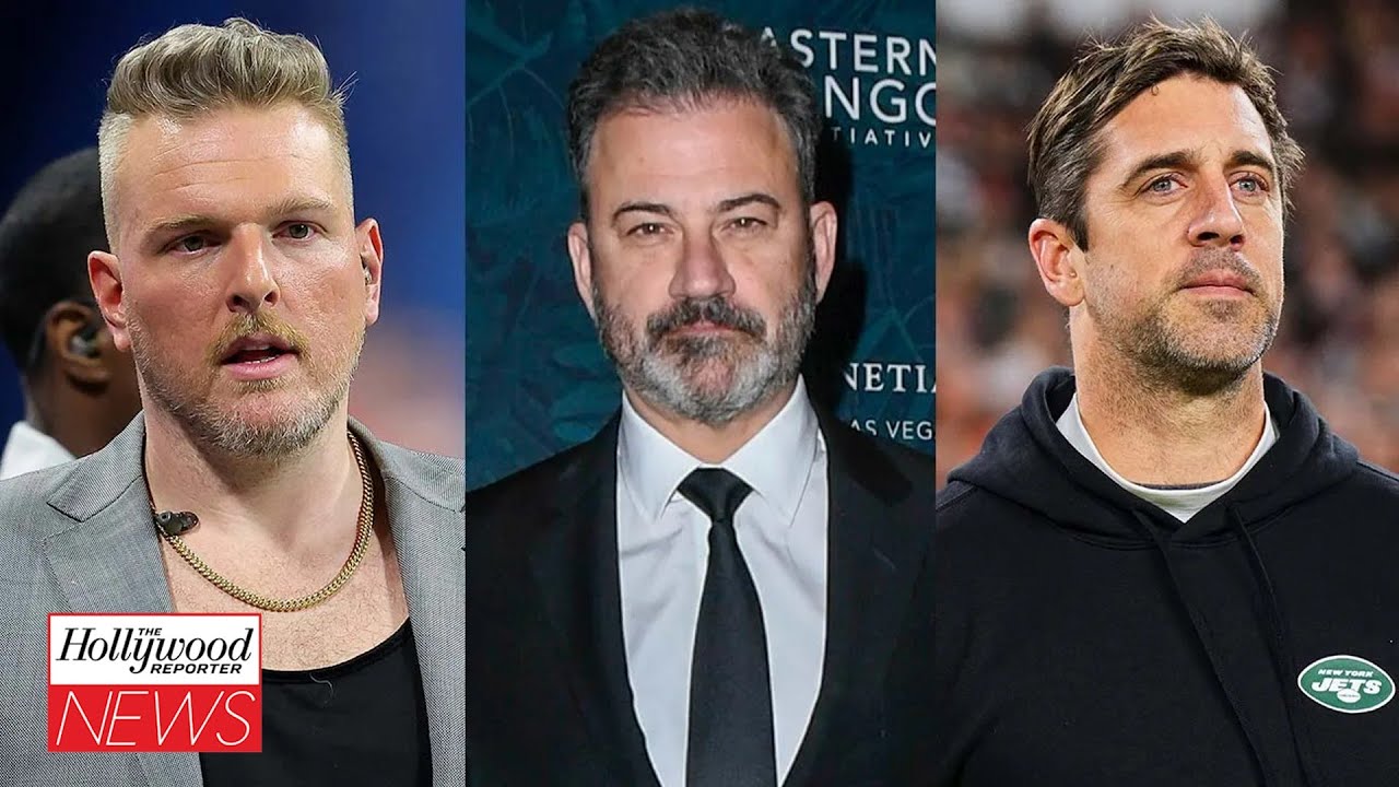 Pat McAfee Apologizes to Jimmy Kimmel Over Aaron Rodgers' Jeffrey Epstein Claim | THR News