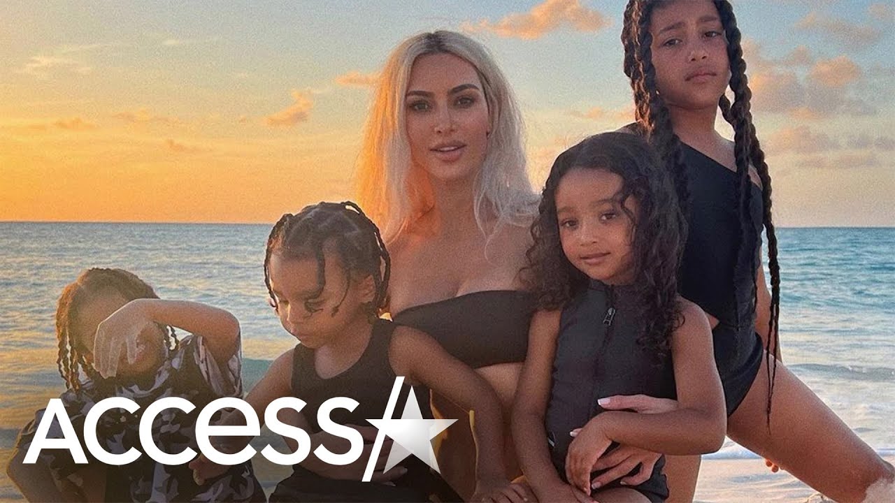 Kim Kardashian's RARE Photos w/ All 4 Kids