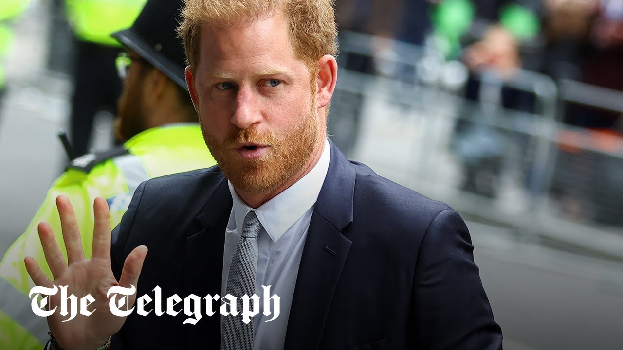 Prince Harry arrives to resume evidence in phone hacking trial