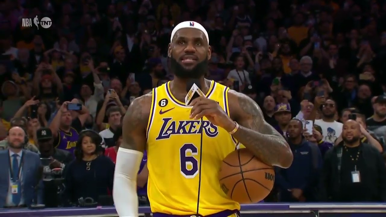 LeBron James' speech after breaking the NBA's all-time scoring record 👑 | NBA on ESPN