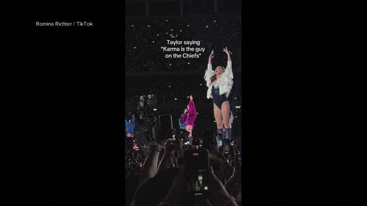 Taylor Swift shouts out Travis Kelce during show in Argentina