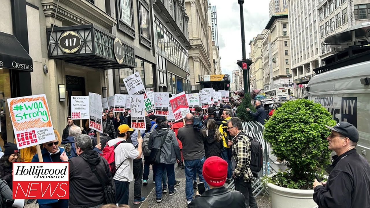 What Day 1 of the WGA Strike Looks Like So Far | THR News