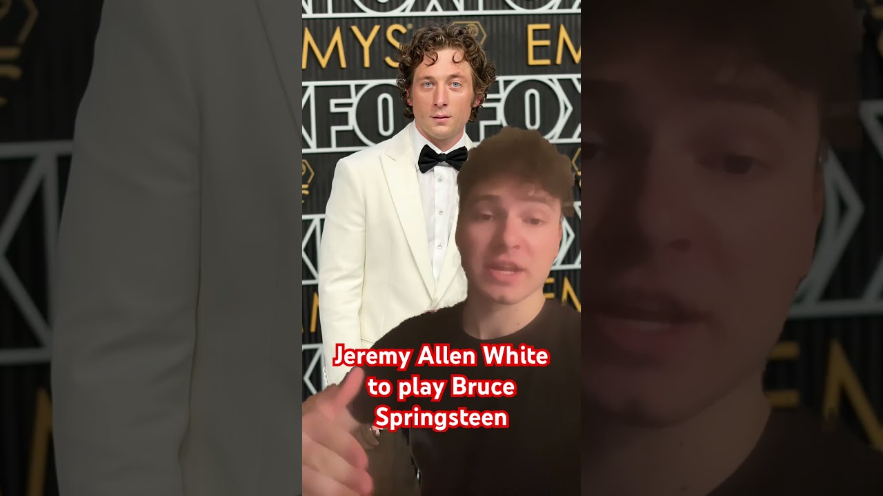 Jeremy Allen White playing Bruce Springsteen