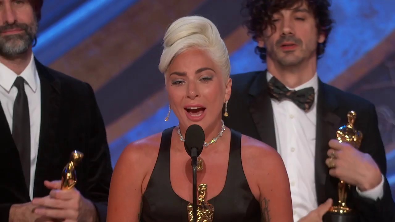 "Shallow" from "A Star Is Born" wins Best Original Song | Lady Gaga | 91st Oscars (2019)