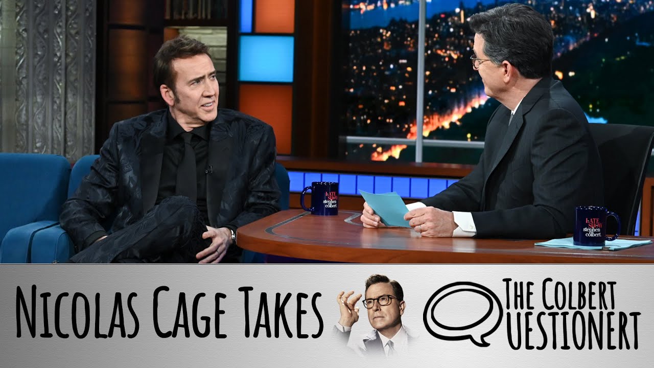 Nicolas Cage Takes The Colbert Questionert