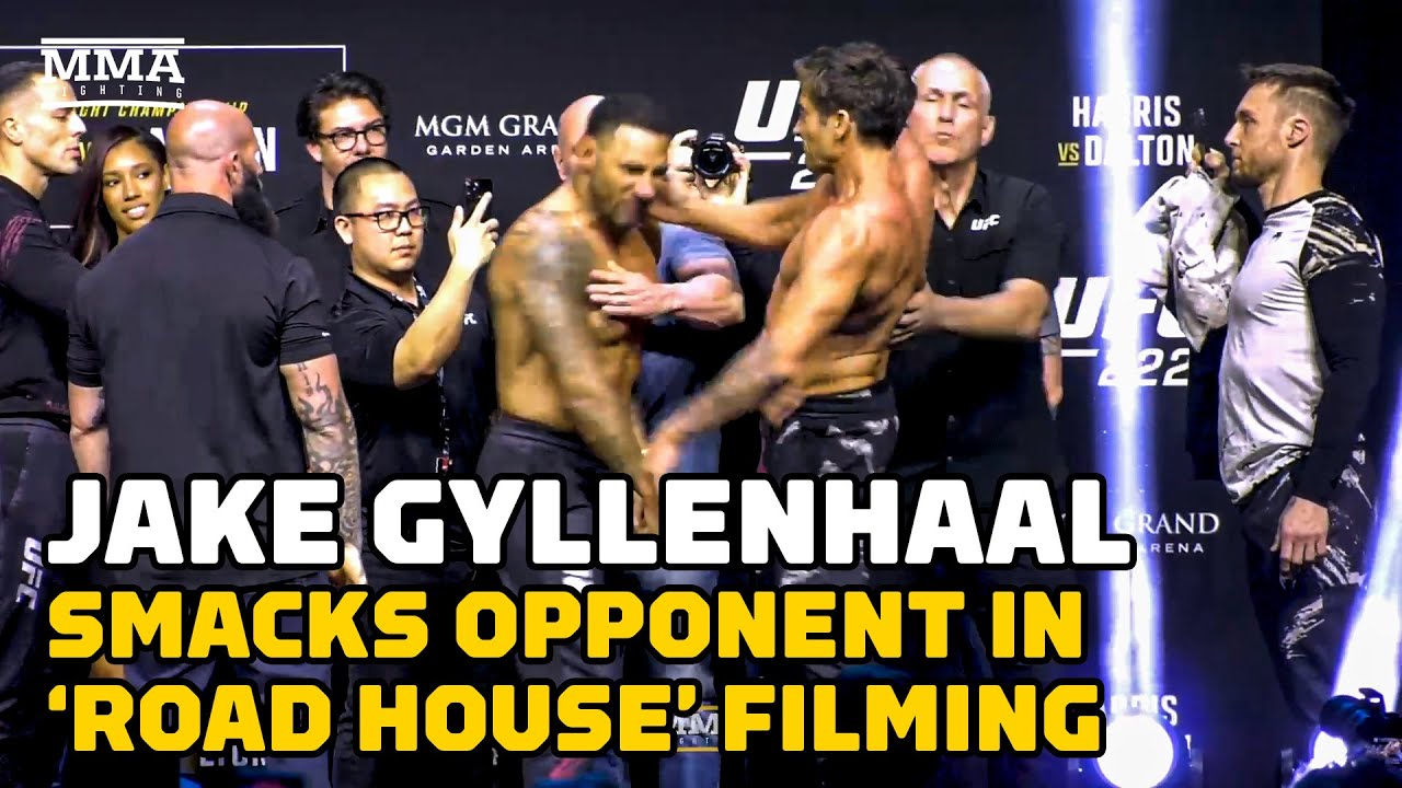Conor McGregor, Ultra-Jacked Jake Gyllenhaal Film 'Road House' Scene After UFC 285 Weigh-Ins