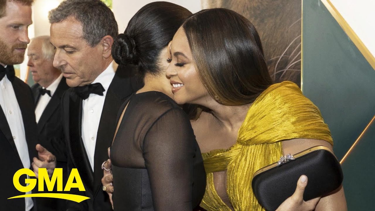 Prince Harry and Duchess Meghan meet Beyonce at UK 'Lion King' premiere | GMA