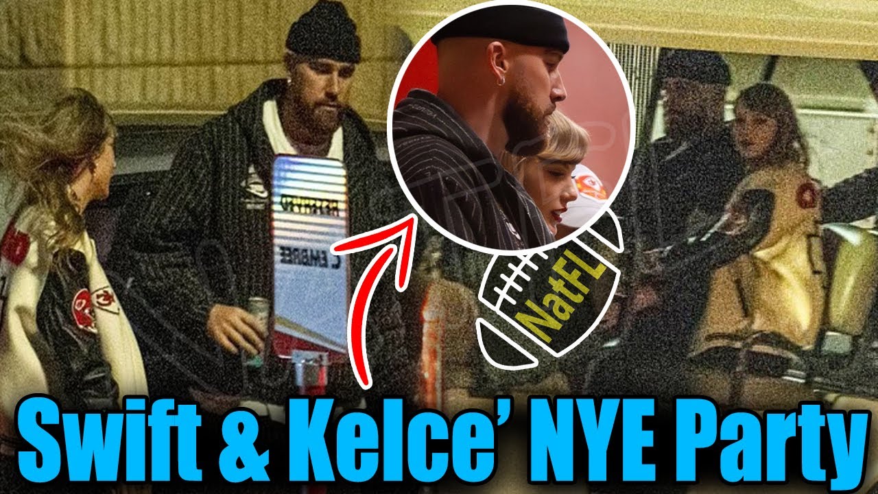 Taylor Swift & Travis Kelce JUMP FOR JOY at NYE party after Chiefs' 8th Champion