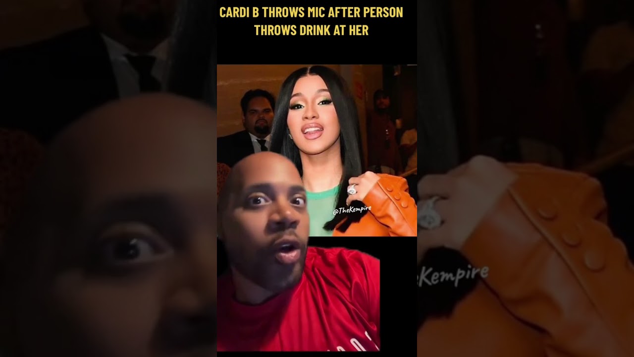 Cardi B Throws Mic at Audience Member That Threw a Drink at Her