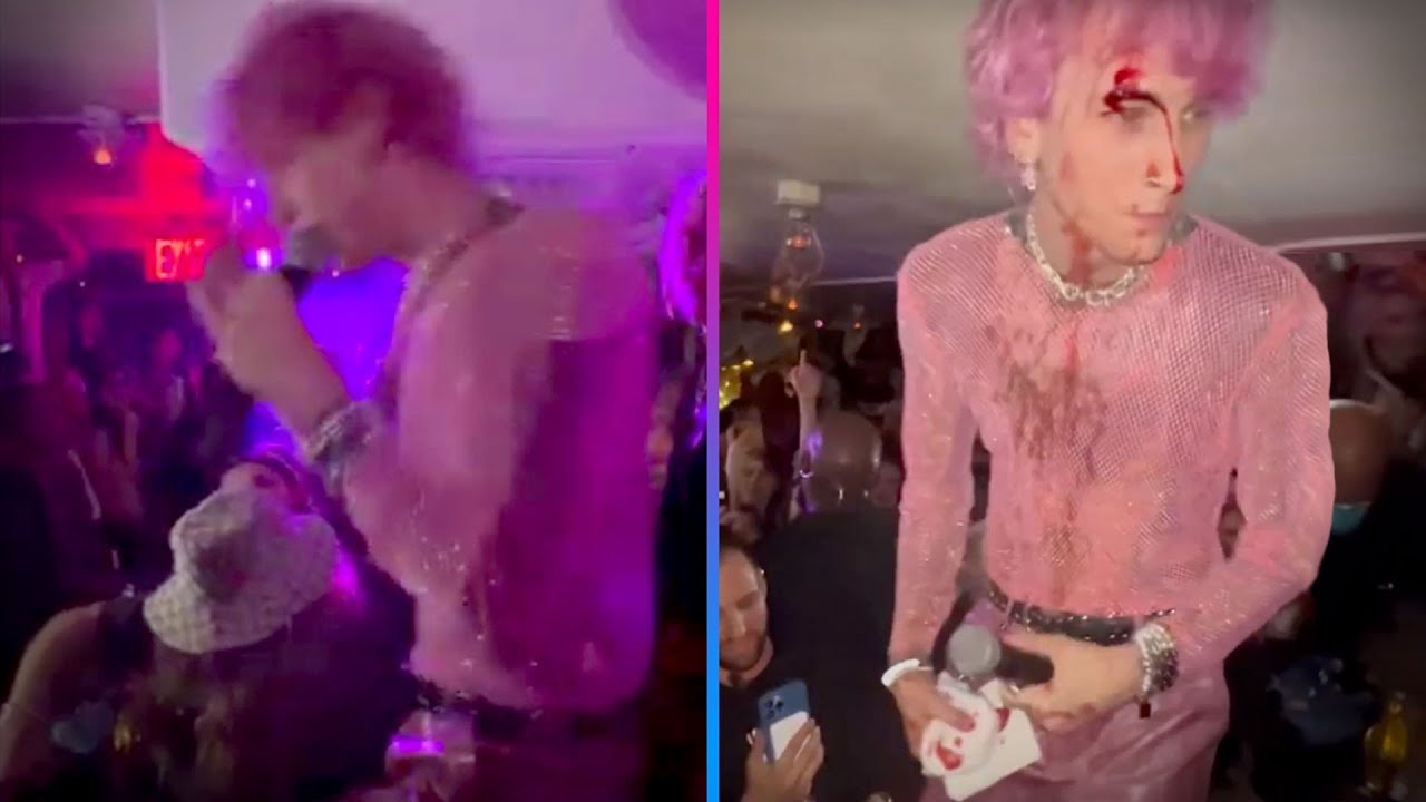 Machine Gun Kelly SMASHES Glass Over Head, Bleeds at MSG Concert After-Party