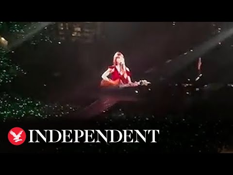 Taylor Swift bursts out laughing during song rumoured to be about forgiving Kanye West