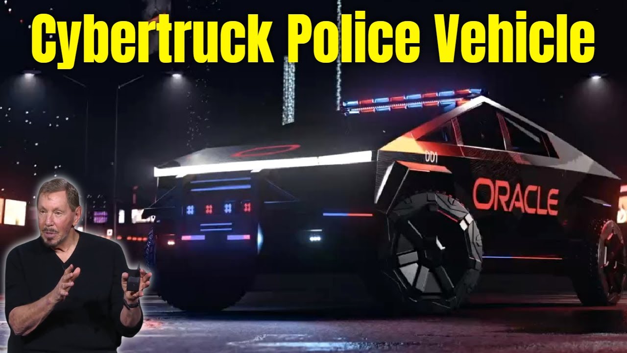 Oracle Teases Tesla Cybertruck Police Vehicle Coming Soon