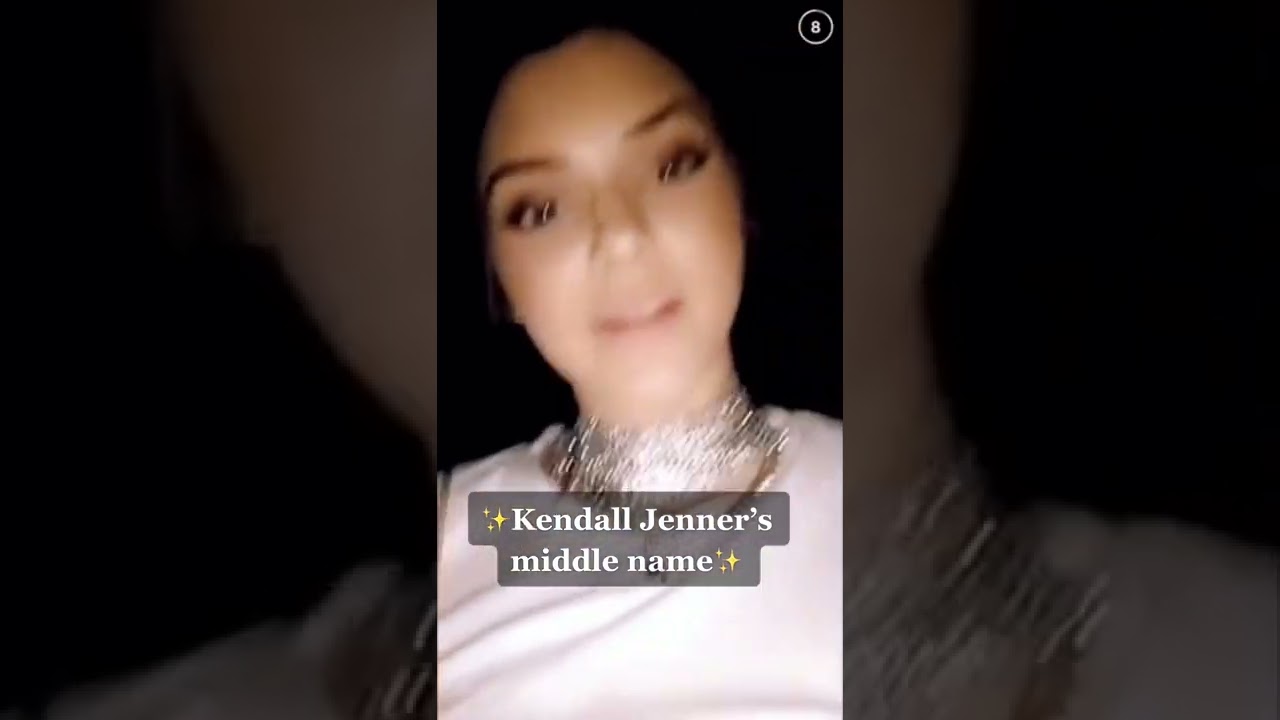 Kendall Jenner's middle name tiktok kumtkgolden_moments