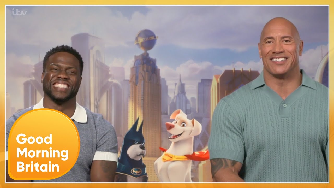 Exclusive: The Rock & Kevin Hart Discuss Oscars Slap & New Movie DC League of Super-Pets | GMB