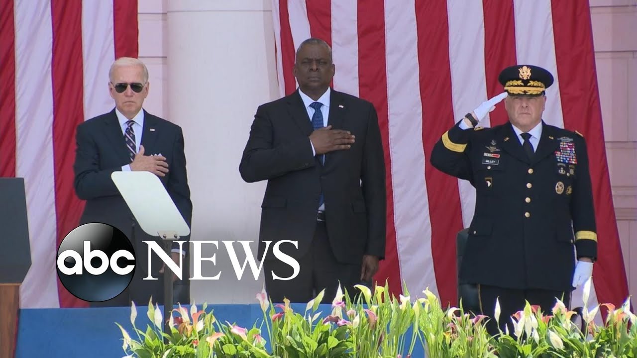 President Biden honors veterans during Memorial Day ceremony l ABCNL