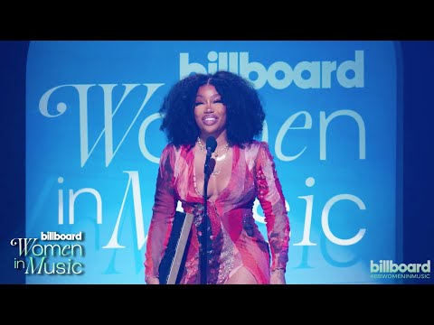 SZA Accepts the Award for Woman of the Year from Coi Leray | Billboard Women In Music Awards 2023