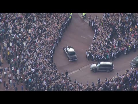 King Charles, Camilla arrive at Buckingham Palace
