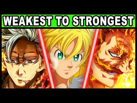All 7 Sins RANKED from Weakest to Strongest! (Updated) | Seven Deadly Sins / Nanatsu no Taizai
