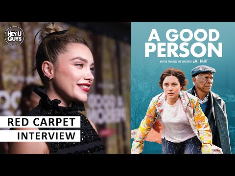 Florence Pugh - A Good Person Premiere on Zach Braff's writing, Morgan Freeman & roles for women