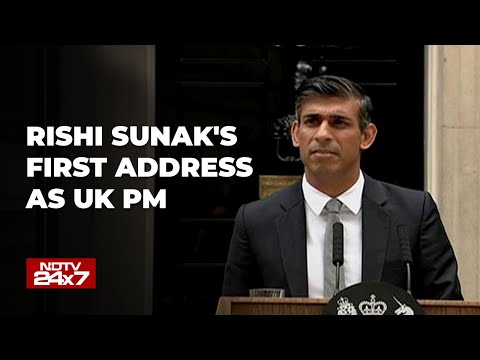 Watch: Rishi Sunak's First Speech As UK Prime Minister