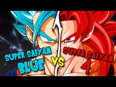 SUPER SAIYAN BLUE or SUPER SAIYAN 4 | Which is Stronger?? | History of Dragon Ball