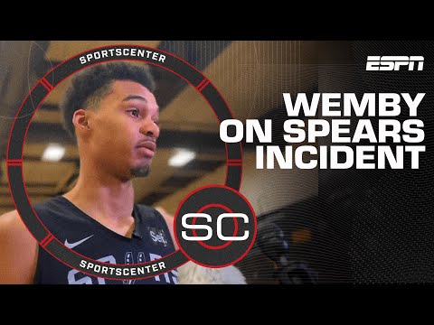 Victor Wembanyama discusses incident regarding Britney Spears and his security | SportsCenter