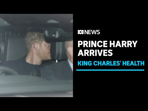 Prince Harry arrives in London after King Charles III's cancer diagnosis | ABC News