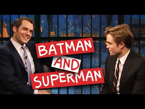 Robert Pattinson with Henry Cavill