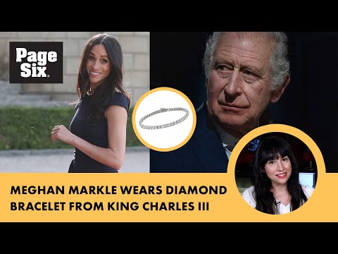 Meghan Markle wears diamond bracelet from King Charles III after he’s named one of ‘racist’ royals