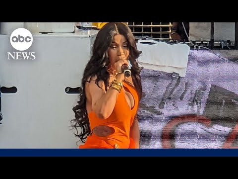 Cardi B speaks out after video shows her throwing her microphone at concertgoer | ABCNL