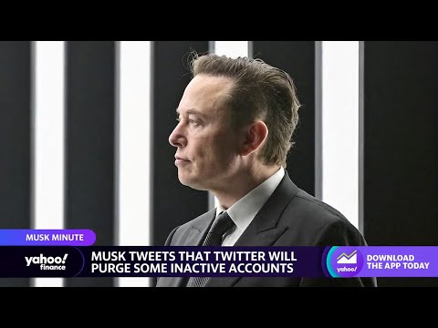 Twitter: Elon Musk tweets that inactive accounts will be purged
