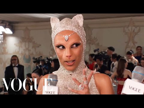 Doja Cat Channels Her Inner Feline in Oscar de la Renta | Met Gala 2023 | Vogue