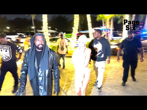 Kanye West’s wife, Bianca Censori, accessorizes her metal mesh bikini w/ stuffed animal in Miami