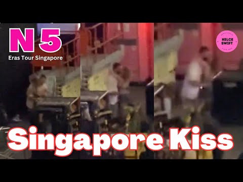 Taylor Swift HUGS & KISSES Travis Kelce in front of the SCREAMING Singapore crowd on Night 5
