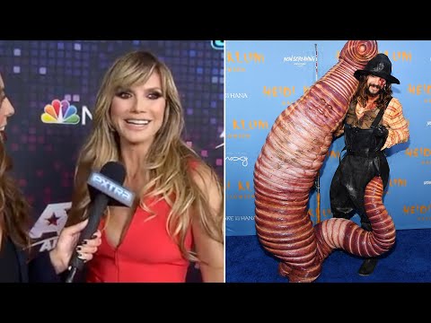 Heidi Klum Says WORM Costume Made Her CLAUSTROPHOBIC! (Exclusive)