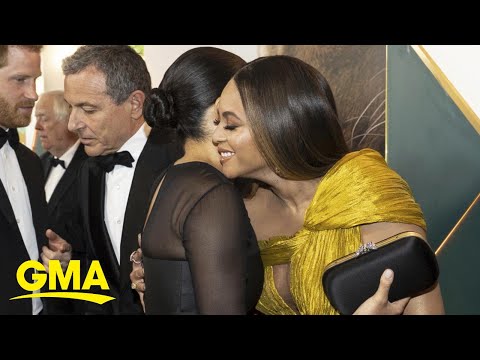 Prince Harry and Duchess Meghan meet Beyonce at UK 'Lion King' premiere | GMA