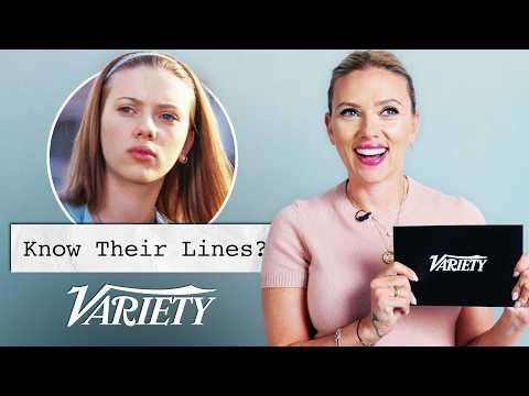 Does Scarlett Johansson Remember Her Lines From Her Most Famous Films?