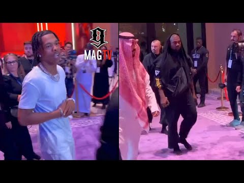 Lil Baby & Kanye West Pull Up Like Royalty To The Tyson Fury vs Francis Ngannou Bout! 🥊