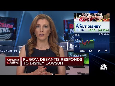 Florida Gov. Ron DeSantis responds to Disney lawsuit