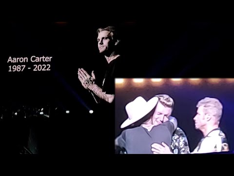 Nick Carter IN TEARS as Backstreet Boys Honor Aaron Carter